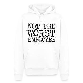Not The Worst Employee - Männer Premium Bio Hoodie - Weiß - Vorne - Nico (187cm)