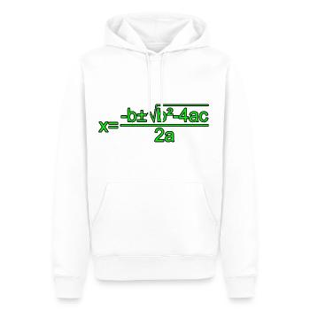Quadratic Formula for Math class 3 - Men’s Premium Organic Hoodie - white - Front - Nico (187cm)