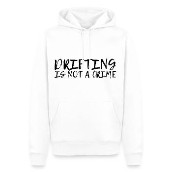 La dérive n’est pas un crime - Sweat à capuche Premium bio Homme - blanc - Devant - Nico (187cm)