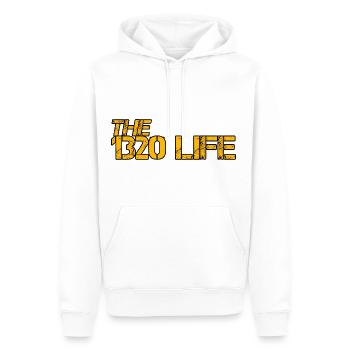 La vie 1320 4 - Sweat à capuche Premium bio Homme - blanc - Devant - Nico (187cm)