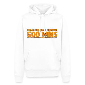 I Read The Final Chapter, God Wins 4 - Männer Premium Bio Hoodie - Weiß - Vorne - Nico (187cm)