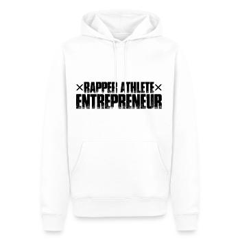 Rapper Athlete Entrepreneur 59 - Men’s Premium Organic Hoodie - white - Front - Nico (187cm)