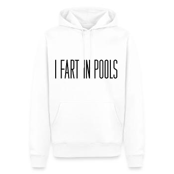 Je Pète Dans Les Piscines 3 - Sweat à capuche Premium bio Homme - blanc - Devant - Nico (187cm)