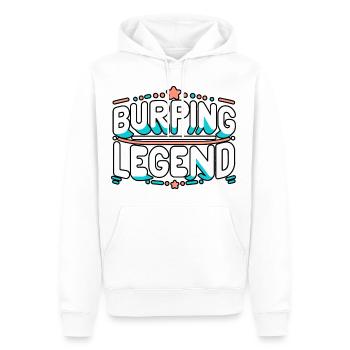 Légende du rot 21 - Sweat à capuche Premium bio Homme - blanc - Devant - Nico (187cm)