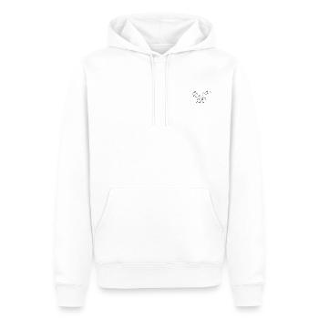 Animals Ecureuil - Sweat à capuche Premium bio Homme - blanc - Devant - Nico (187cm)