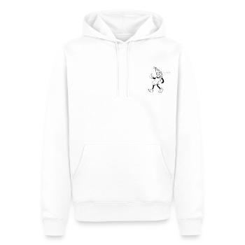 T-shirt Banana logo - Sweat à capuche Premium bio Homme - blanc - Devant - Nico (187cm)
