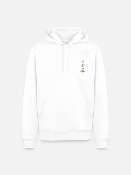 Zündkerze mit Funken - Männer Premium Bio Hoodie - Weiß