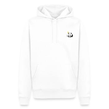 Marko le panda : la gentillesse déchaînée - Sweat à capuche Premium bio Homme - blanc - Devant - Nico (187cm)