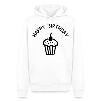Geburtstag Happy Birthday Party Geschenk - Männer Premium Bio Hoodie - Weiß - Vorne - Nico (187cm)