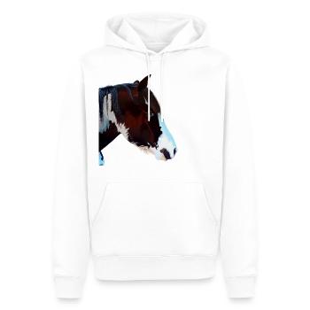 Rebell/Prinzessin - Männer Premium Bio Hoodie - Weiß - Vorne - Nico (187cm)