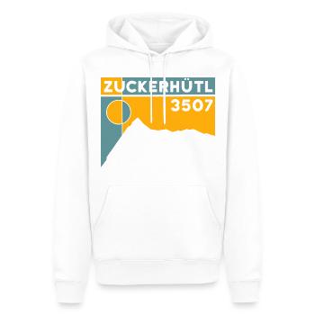 Zuckerhütl Finisher ski tour ascension voie normale - Sweat à capuche Premium bio Homme - blanc - Devant - Nico (187cm)