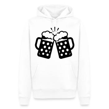 Prosit! - Männer Premium Bio Hoodie - Weiß - Vorne - Nico (187cm)