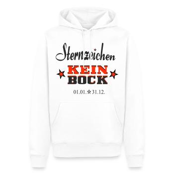 Sternchen Kein Bock Jahreskalender - Männer Premium Bio Hoodie - Weiß - Vorne - Nico (187cm)