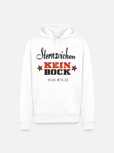 Sternchen Kein Bock Jahreskalender - Männer Premium Bio Hoodie - Weiß