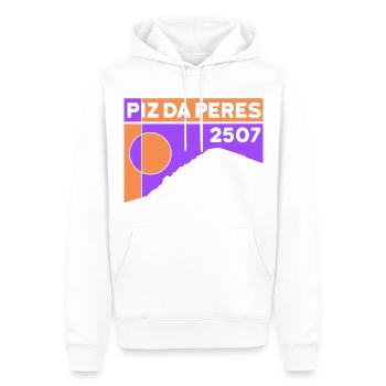 Piz da Peres Tour Randonnée Via Ferrata Dolomites - Sweat à capuche Premium bio Homme - blanc - Devant - Nico (187cm)