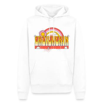 Maternelle Maternelle Profession Enseignant de maternelle - Sweat à capuche Premium bio Homme - blanc - Devant - Nico (187cm)