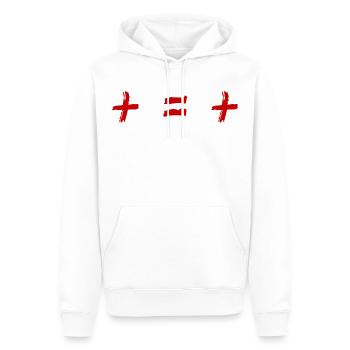 Lena Situation Plus t shirt - Männer Premium Bio Hoodie - Weiß - Vorne - Nico (187cm)