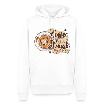 Café, Amateur De Café, Tasse À Caféine, Boisson - Sweat à capuche Premium bio Homme - blanc - Devant - Nico (187cm)