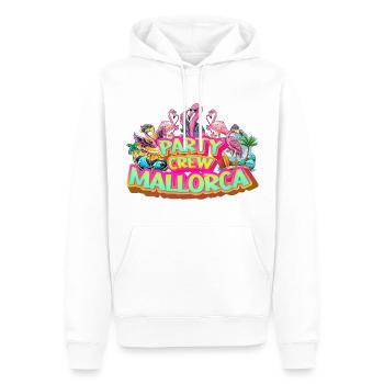 Mallorca Party Crew Sommer Urlaub Malle Flamingo - Männer Premium Bio Hoodie - Weiß - Vorne - Nico (187cm)