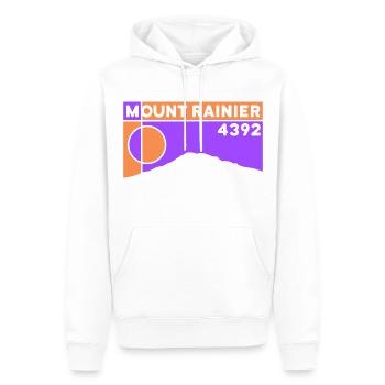 Mount Rainier Besteigung Wanderung Andenken USA - Männer Premium Bio Hoodie - Weiß - Vorne - Nico (187cm)