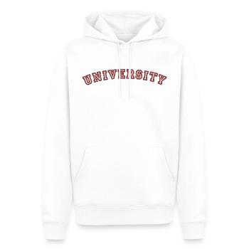 University, Universität - Männer Premium Bio Hoodie - Weiß - Vorne - Nico (187cm)