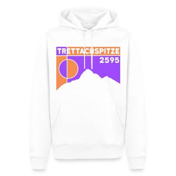 Trettachspitze Überschreitung Bergtour Wandern - Männer Premium Bio Hoodie - Weiß - Vorne - Nico (187cm)
