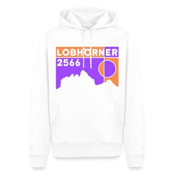 Lobhörner Wanderung Tour Überschreitung Souvenir - Männer Premium Bio Hoodie - Weiß - Vorne - Nico (187cm)