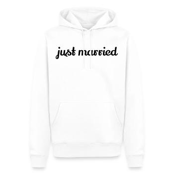 just married - Männer Premium Bio Hoodie - Weiß - Vorne - Nico (187cm)