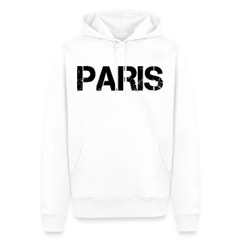 Paris - Sweat à capuche Premium bio Homme - blanc - Devant - Nico (187cm)