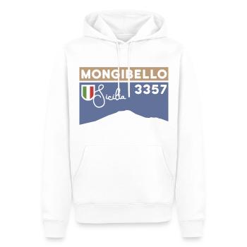 Etna Etna Mongibello volcano mountain Sicily souvenir - Men’s Premium Organic Hoodie - white - Front - Nico (187cm)