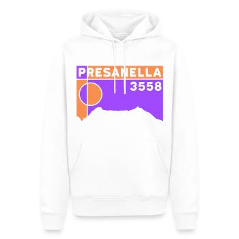Cima Presanella Trentino Glacier Haute Altitude Montagne - Sweat à capuche Premium bio Homme - blanc - Devant - Nico (187cm)