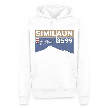 Similaun Glacier High Tour Hike Ötztal Tyrol - Men’s Premium Organic Hoodie - white - Front - Nico (187cm)