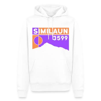 Similaun Glacier High Tour Hike Ötztal Tyrol - Men’s Premium Organic Hoodie - white - Front - Nico (187cm)