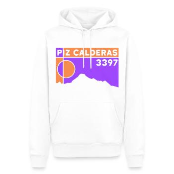 Piz Calderas Skitour Trail Wanderung Berg Trekking - Männer Premium Bio Hoodie - Weiß - Vorne - Nico (187cm)