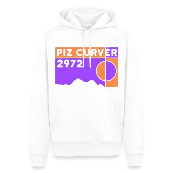 Piz Curvér Finisher Skitour Wandern Klettern - Männer Premium Bio Hoodie - Weiß - Vorne - Nico (187cm)