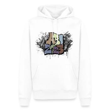 Abitur 2025 Abiturient Geschenk Prüfung Graffiti - Männer Premium Bio Hoodie - Weiß - Vorne - Nico (187cm)