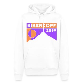 Biberkopf Höhe Wanderung Warth Schröcken Arlberg - Männer Premium Bio Hoodie - Weiß - Vorne - Nico (187cm)