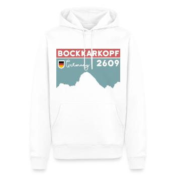 Bockkarkopf Überschreitung Besteigung Wandern Tour - Männer Premium Bio Hoodie - Weiß - Vorne - Nico (187cm)