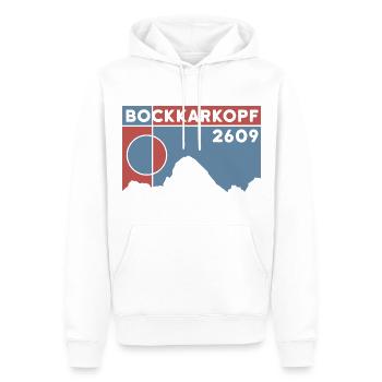 Bockkarkopf Überschreitung Besteigung Wandern Tour - Männer Premium Bio Hoodie - Weiß - Vorne - Nico (187cm)