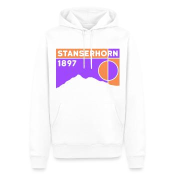 Randonnée au Stanserhorn Souvenir Stans Randonnée - Sweat à capuche Premium bio Homme - blanc - Devant - Nico (187cm)
