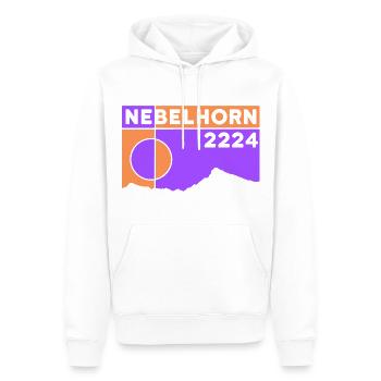 Nebelhorn Finisher Besteigung Wandern Oberstdorf - Männer Premium Bio Hoodie - Weiß - Vorne - Nico (187cm)