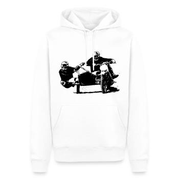 Sidecar Moto Cross - Männer Premium Bio Hoodie - Weiß - Vorne - Nico (187cm)