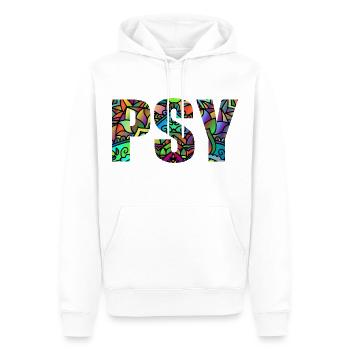 Psytrance Goa 1 - Männer Premium Bio Hoodie - Weiß - Vorne - Nico (187cm)