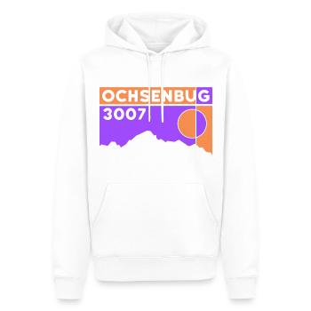 Ochsenbug Kristallkopf Berg Matrei Hohe Tauern - Männer Premium Bio Hoodie - Weiß - Vorne - Nico (187cm)