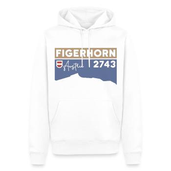 Figerhorn Sonnenaufgang Aufstieg Wanderung Wandern - Männer Premium Bio Hoodie - Weiß - Vorne - Nico (187cm)