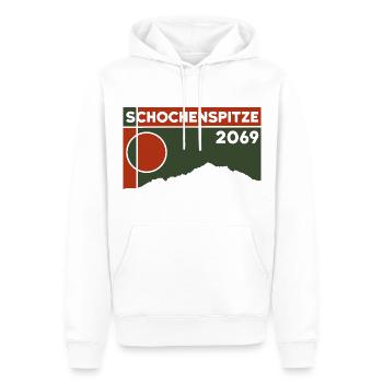 Schochenspitze Skitour Bergtour Wandern Andenken - Männer Premium Bio Hoodie - Weiß - Vorne - Nico (187cm)