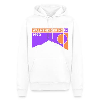 Berg Walmendinger Horn Vorarlberg Wandern Andenken - Männer Premium Bio Hoodie - Weiß - Vorne - Nico (187cm)