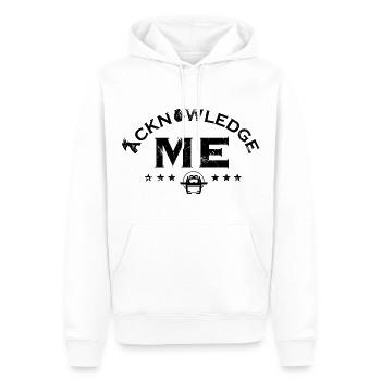 T shirt black - Sweat à capuche Premium bio Homme - blanc - Devant - Nico (187cm)