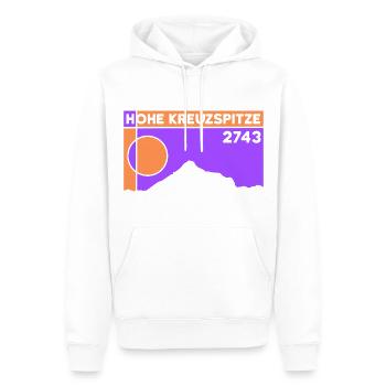 Hohe Kreuzspitze Jaufenpass Berg Skitour Wanderung - Männer Premium Bio Hoodie - Weiß - Vorne - Nico (187cm)