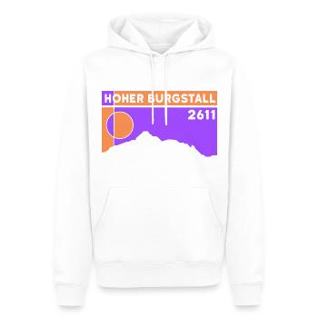Hoher Burgstall Tirol Bergtour Klettern Stubaital - Männer Premium Bio Hoodie - Weiß - Vorne - Nico (187cm)